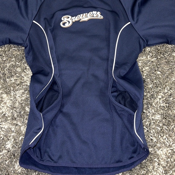 New Milwaukee BREWERS Authentic Majestic Therma Base Pullover - Picture 4 of 15